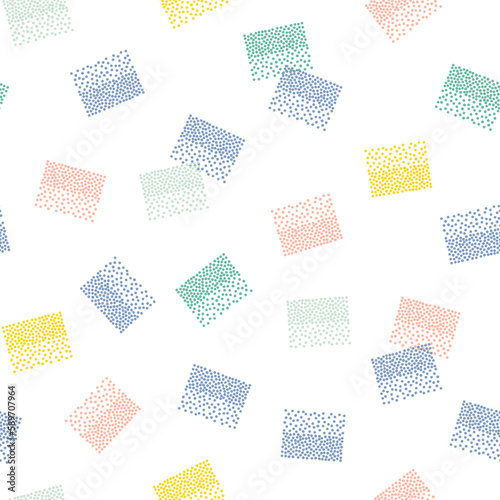 Seamless pattern with geometric elements. Vector illustration for background, card, invitation, banner, social media post, poster, mobile apps, advertising. 