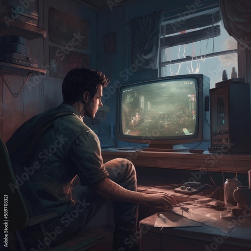 Gaming Art, Background, Wallpaper for Gamers © Damian Sobczyk
