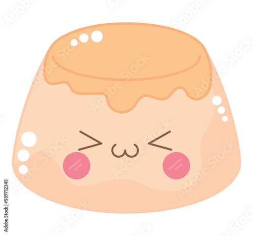 kawaii flan design