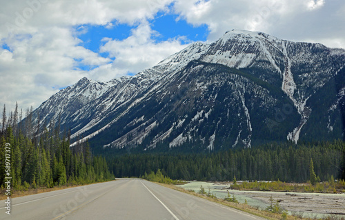 The road and the river - Kootenay National Park, Canada