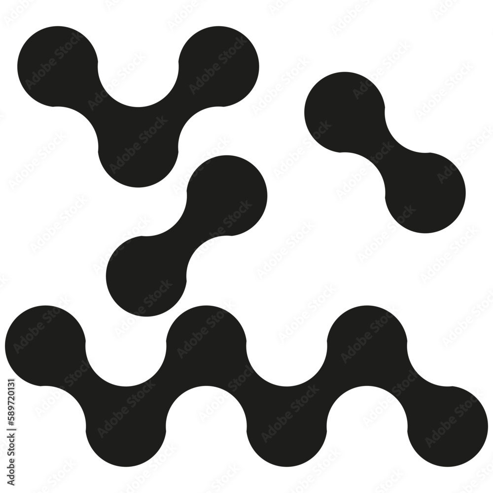 Metaball, connected dots, circles pattern, texture element. Vector illustration. Metaball, connected dots, circles pattern, texture element. Vector illustration.