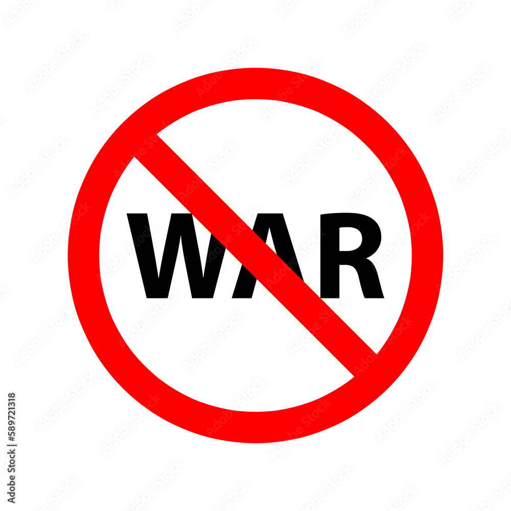 No war sign vector symbol illustration on white background..eps No war sign vector symbol illustration on white background..eps
