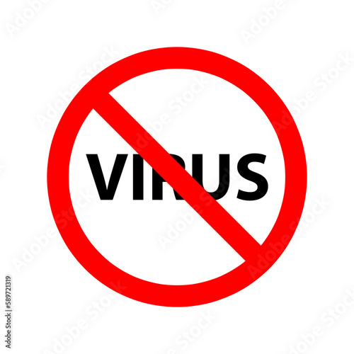 No Virus sign vector illustration isolated on white background.eps Free Download No Virus sign vector illustration isolated on white background.eps - GFXLoad