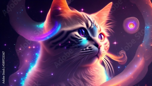 cat in space, galaxy cat