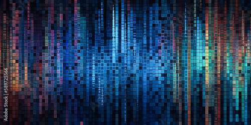 Wallpaper Mural Digital backdrop illustration design futuristic background, generated AI, generated, AI Torontodigital.ca