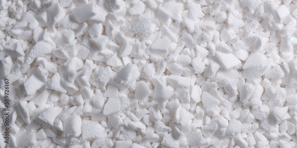 Styrofoam polystyrene foam texture background white,  generated AI, generated, AI