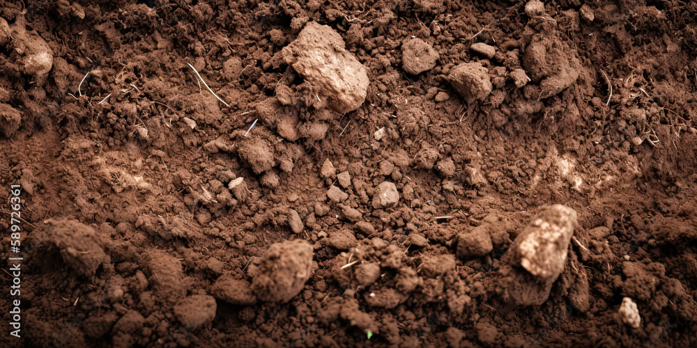 Soil dirt Earth ground mud clay background close-up, generated AI ...