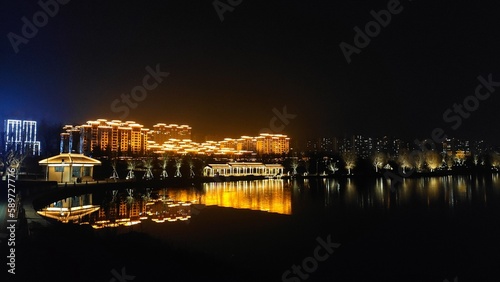 night view of the city