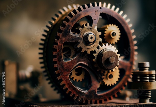 mechanism of gears. Generative AI