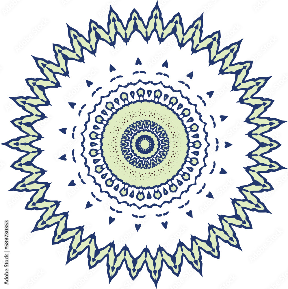 Beautiful round pattern. Vector file for designs. Beautiful round pattern. Vector file for designs.