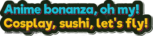 Anime Bonanza Vector Lettering