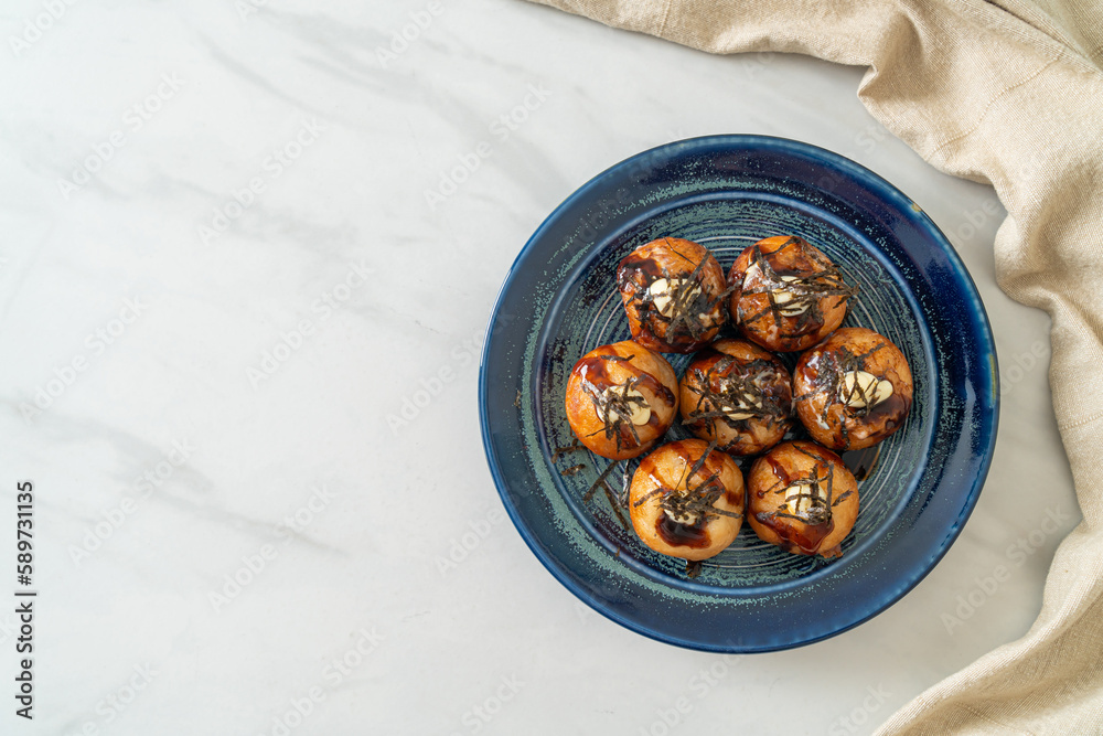 Takoyaki ball dumplings or Octopus balls Takoyaki ball dumplings or Octopus balls