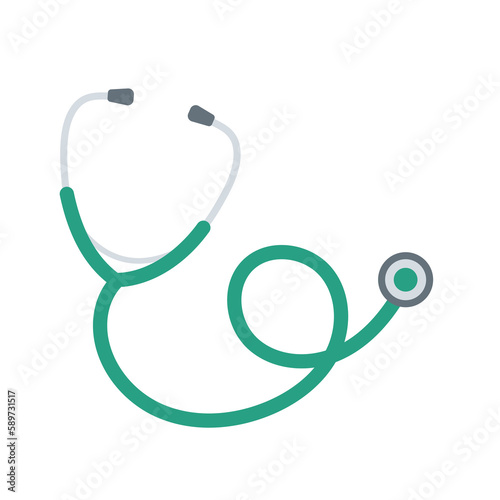 medical stethoscope of nurse and doctor to examine the patient's body