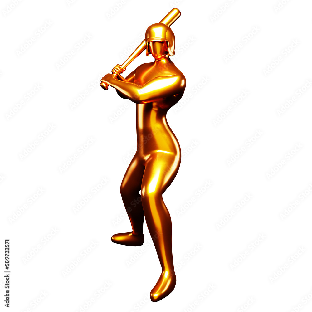 3d Bronze Baseball Player Clip Art Holding a Baseball Bat. Viewed From The Front. 3d Bronze Baseball Player Clip Art Holding a Baseball Bat. Viewed From The Front.