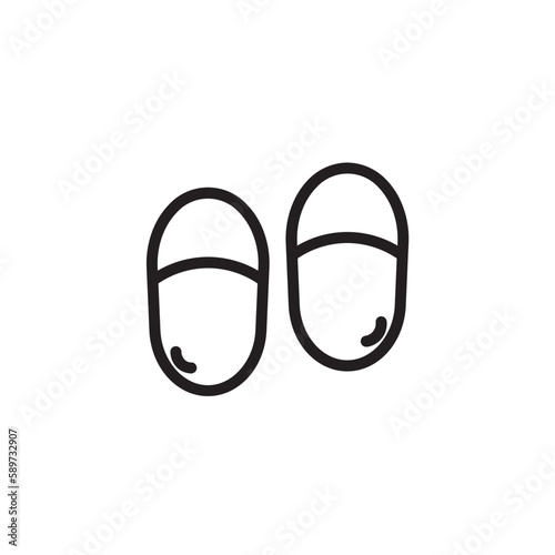 Flip Flop Sandal Outline Icon