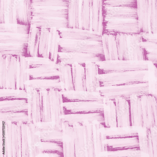 Pink and faint white paint lines hatch decoration on top vector background isolated on square template