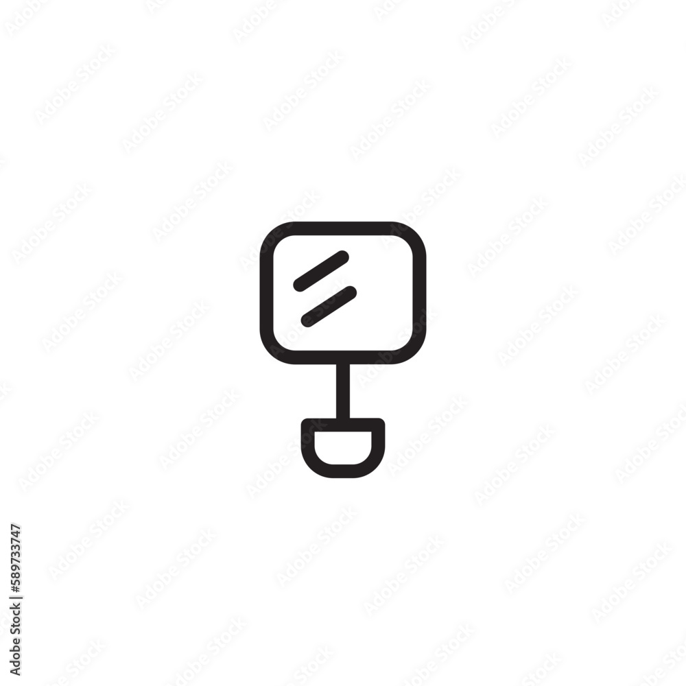 Mirror Beauty Reflect Outline Icon Mirror Beauty Reflect Outline Icon