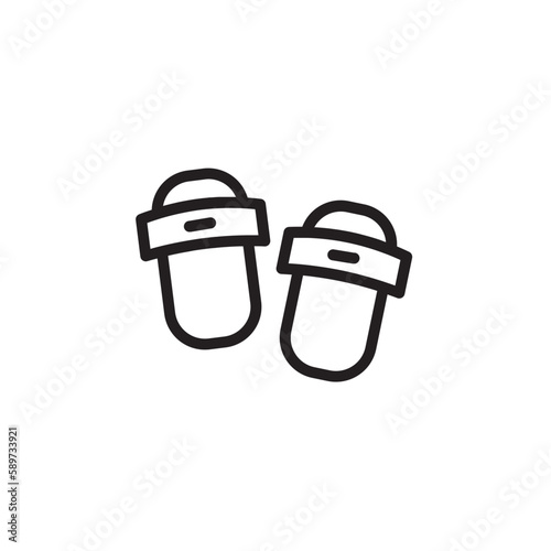 Slippers Relax Holidays Outline Icon