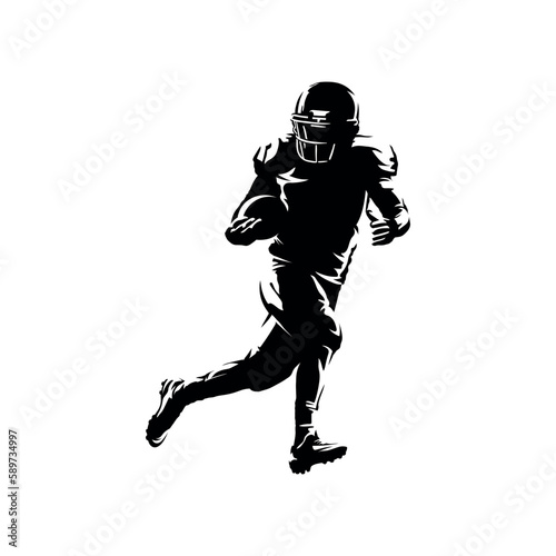 football player silhouettes with a white background
