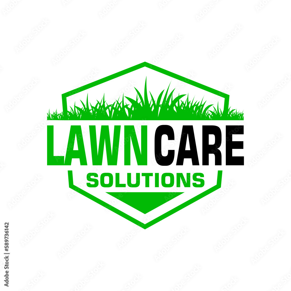 lawn care logo design creative idea vector design inspiration	
