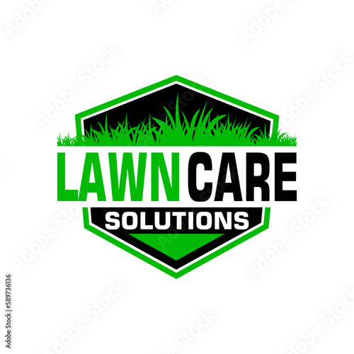 lawn care logo design creative idea vector design inspiration	

