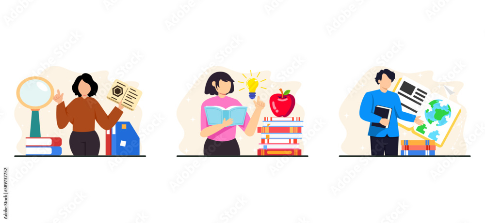World Book Day Flat Bundle Design