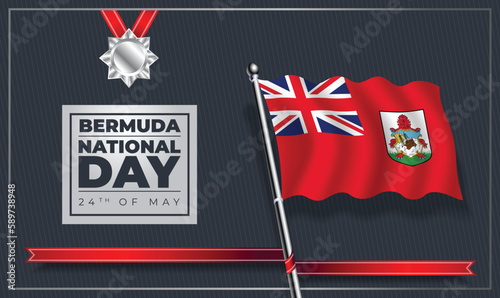 Bermuda National Day, Vector Template Design