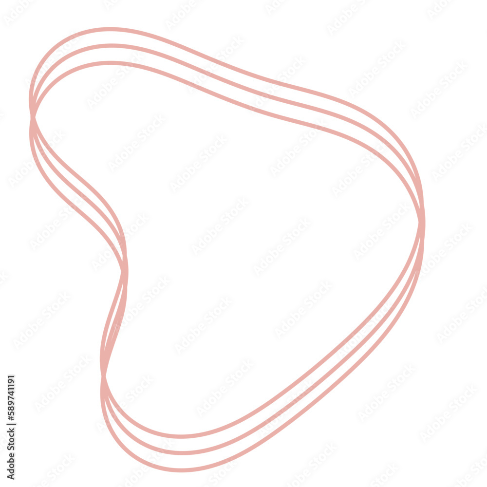 Fototapeta premium Pink Blob Lines 