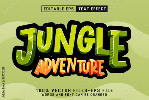 Jungle Adventure Editable Text Effect