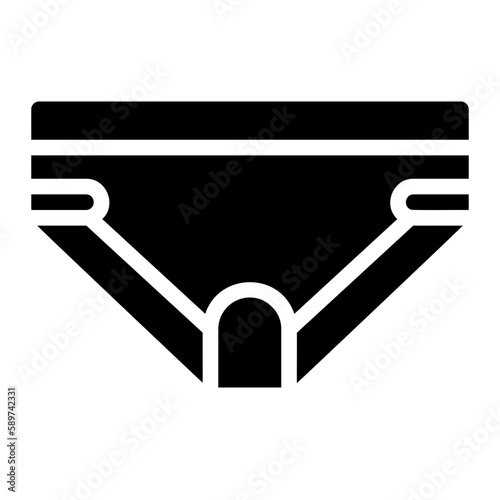 diaper glyph icon