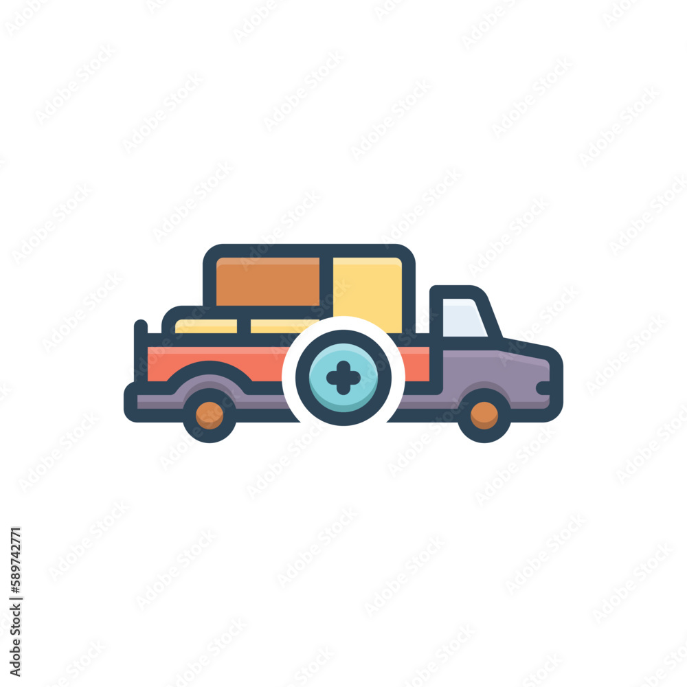 Color illustration icon for extra 