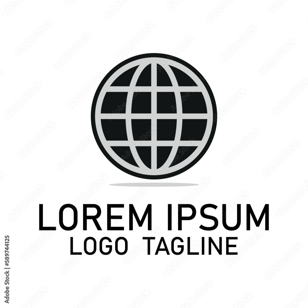 world icon sign logo design with vector format.