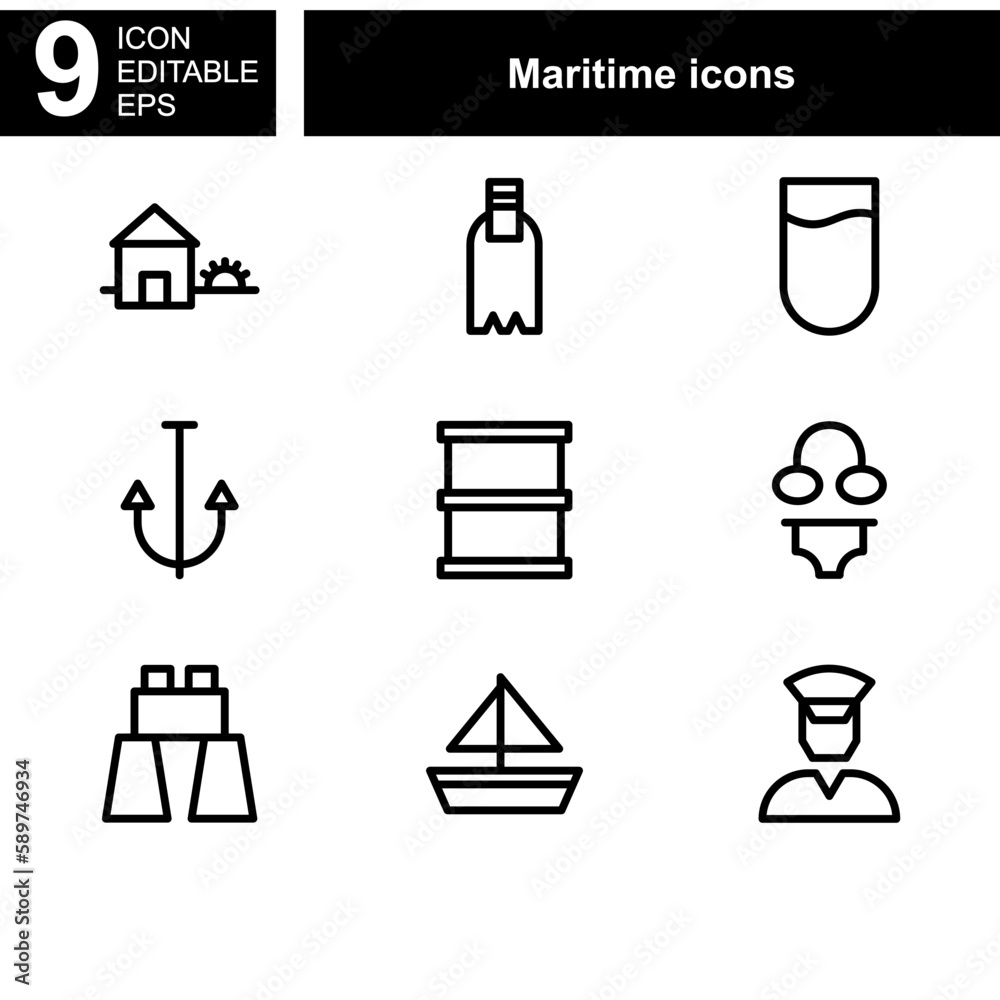maritime icon or logo isolated sign symbol vector illustration - Collection of high quality black style vector icons
maritime icon or logo isolated sign symbol vector illustration - Collection of high quality black style vector icons