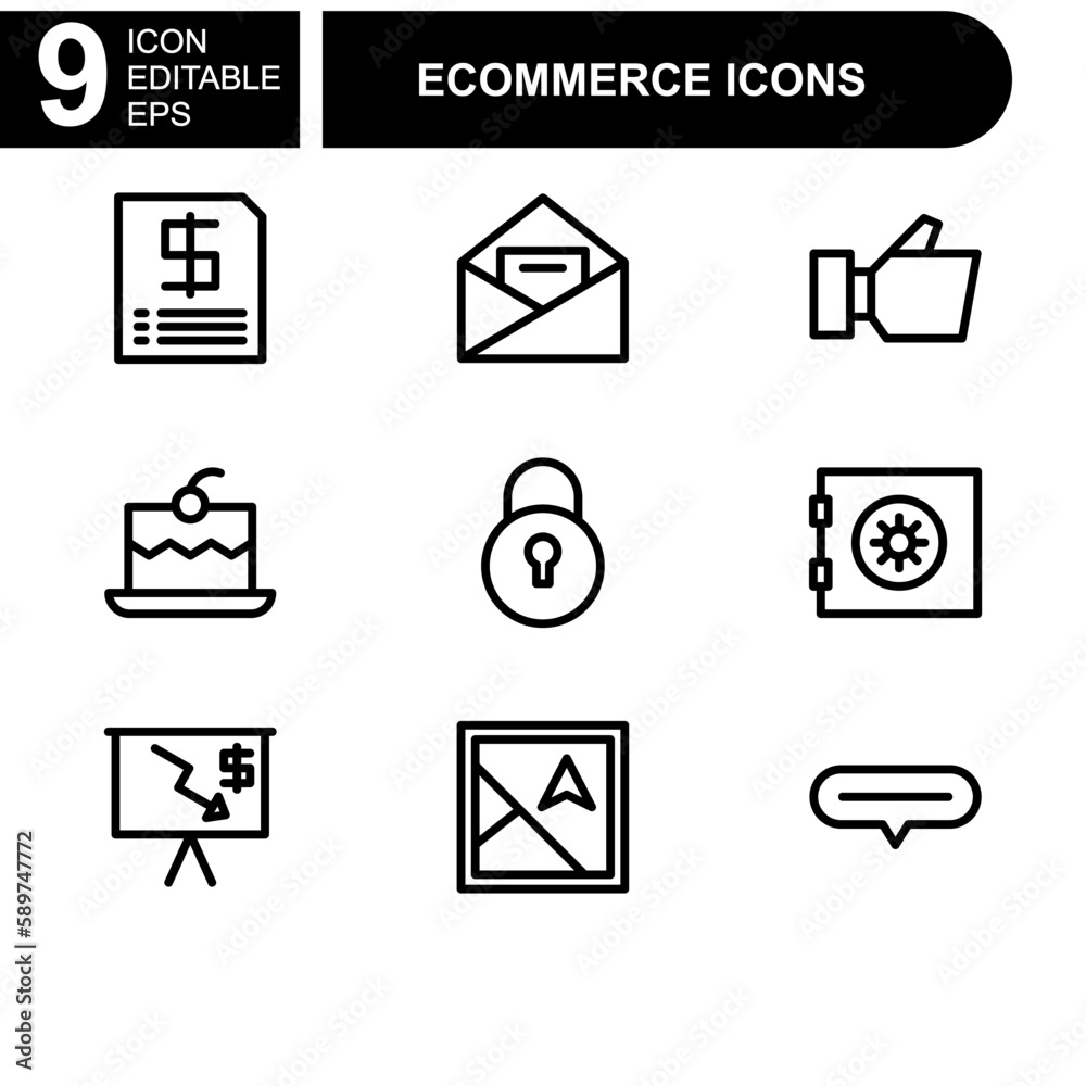 online shopping and ecommerce icon or logo isolated sign symbol vector illustration - Collection of high quality black style vector icons
online shopping and ecommerce icon or logo isolated sign symbol vector illustration - Collection of high quality black style vector icons