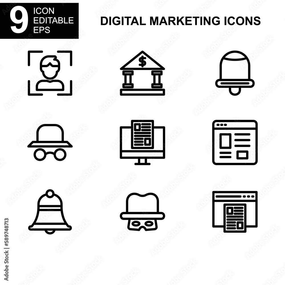 digital marketing icon or logo isolated sign symbol vector illustration - Collection of high quality black style vector icons
digital marketing icon or logo isolated sign symbol vector illustration - Collection of high quality black style vector icons