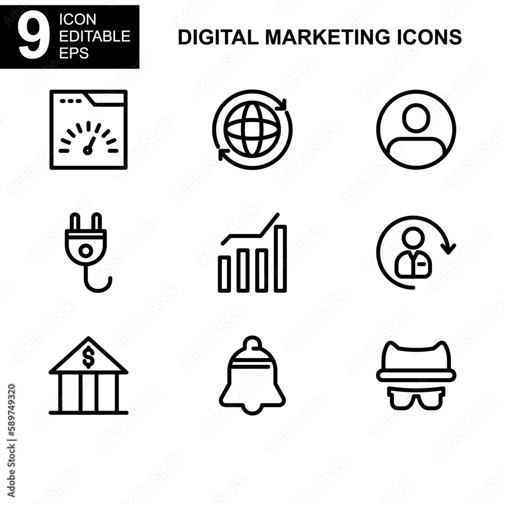 digital marketing icon or logo isolated sign symbol vector illustration - Collection of high quality black style vector icons
digital marketing icon or logo isolated sign symbol vector illustration - Collection of high quality black style vector icons