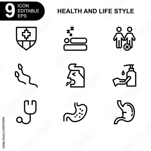 health and life style icon or logo isolated sign symbol vector illustration - Collection of high quality black style vector icons 