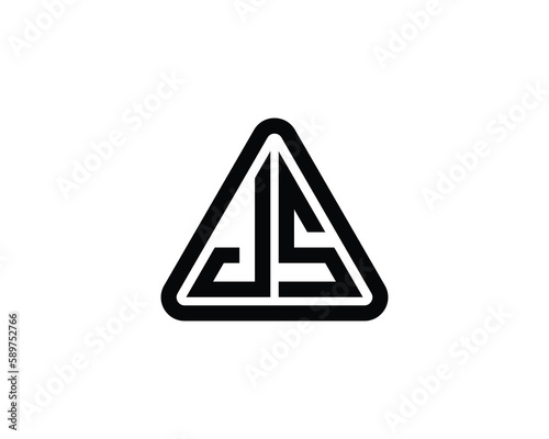 JS Logo design vector template