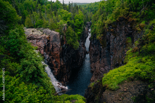 The majesty of Northern Ontario at Aguasabon Falls and Gorge. Canada