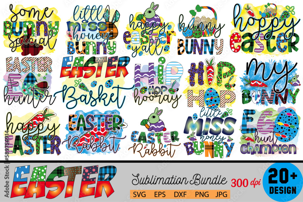 Easter  Sublimation Design Bundle