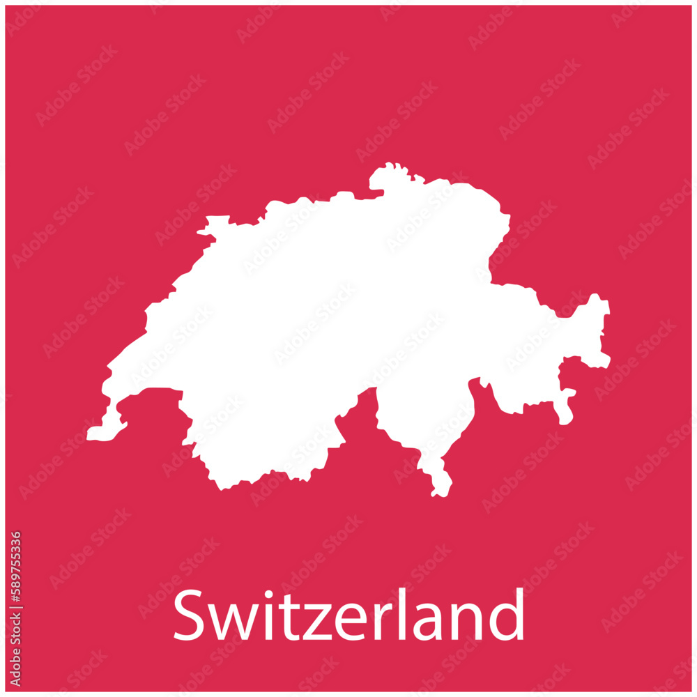 Obraz premium switzerland map icon vektor