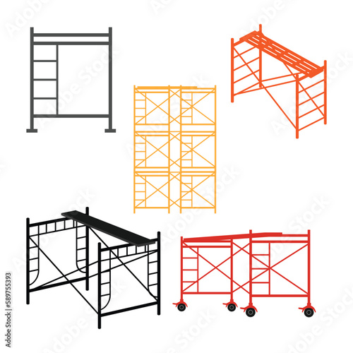 Scaffolding icon vector