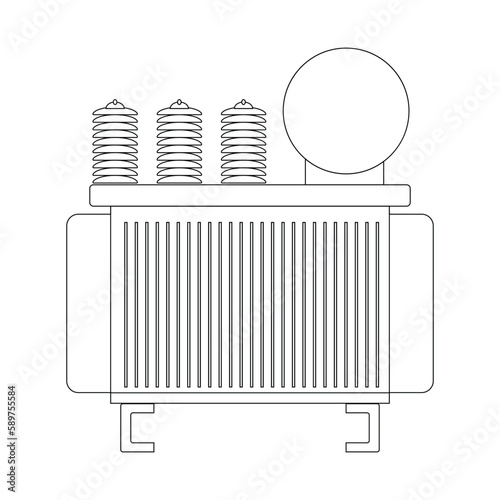 high voltage electrical transformer icon