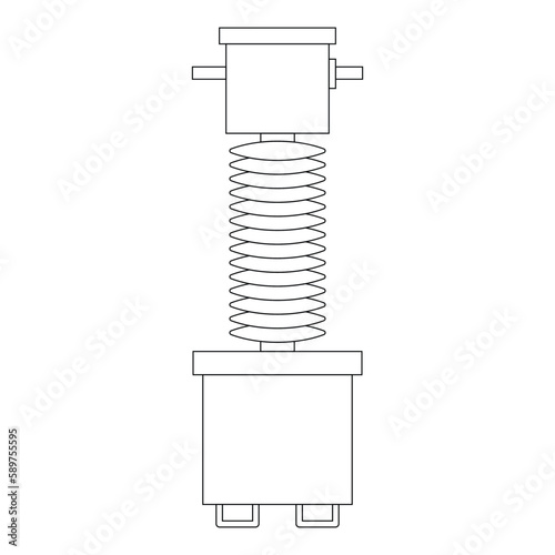 high voltage electrical transformer icon