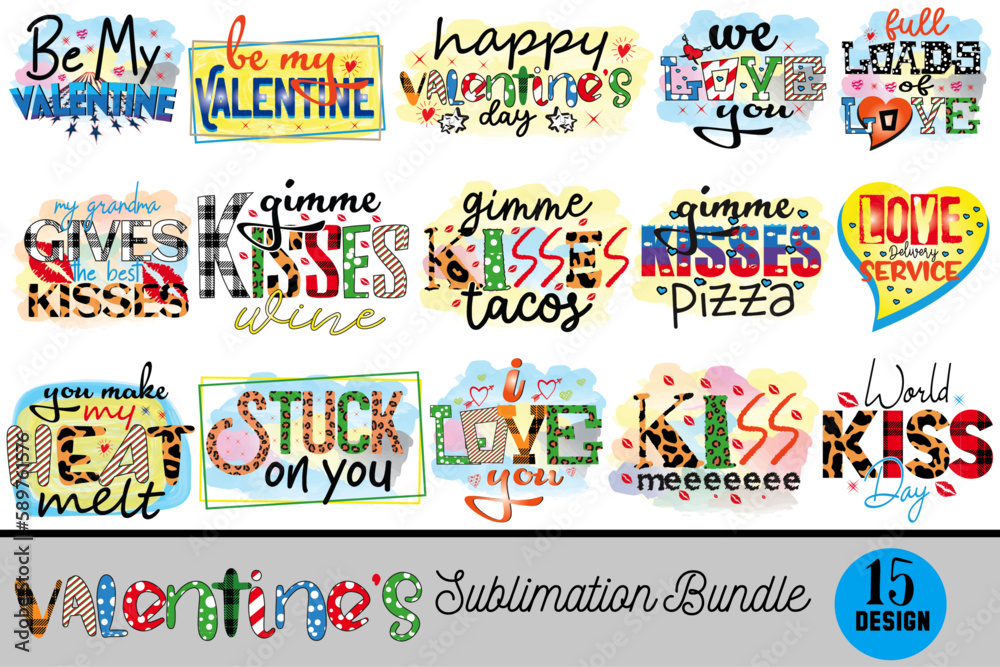 Valentine Day Sublimation design Bundle Valentine Day Sublimation design Bundle