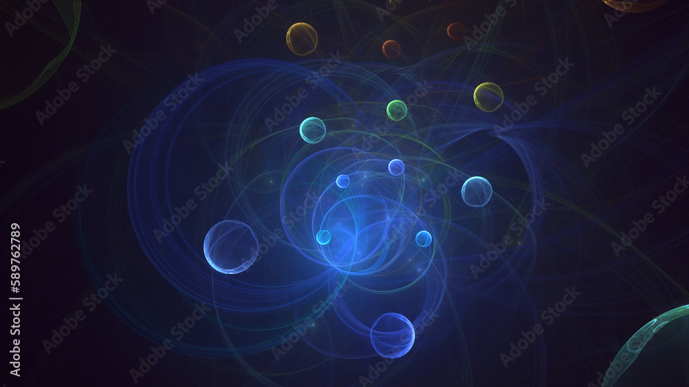 3D rendering abstract colorful fractal light background 3D rendering abstract colorful fractal light background