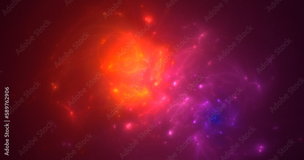 Fototapeta premium 3D rendering abstract colorful fractal light background