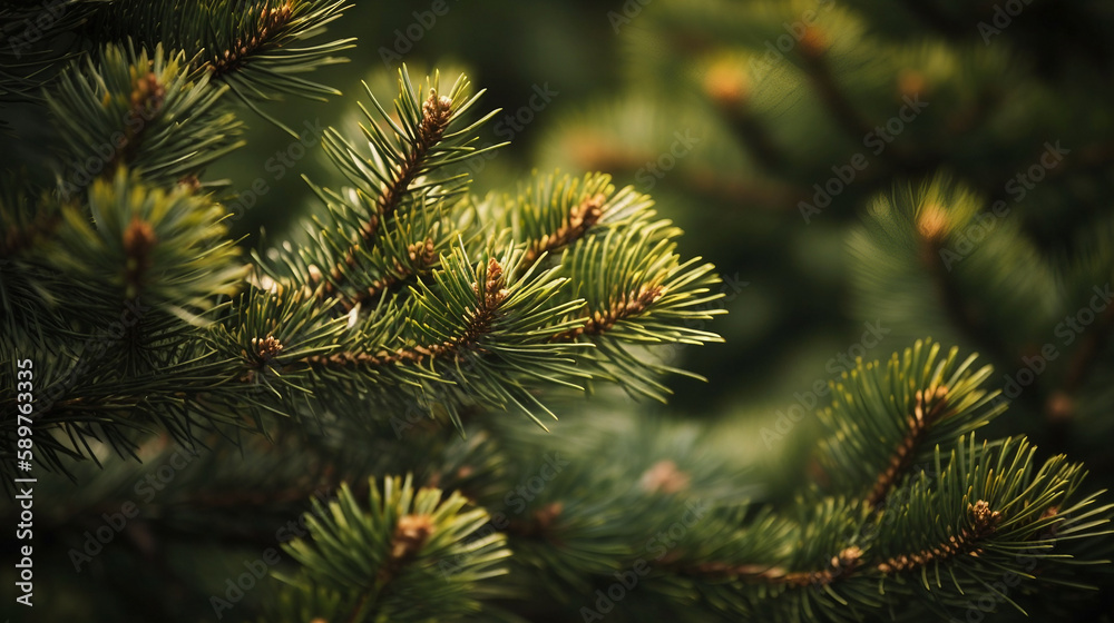Background of pine tree branches Background of pine tree branches