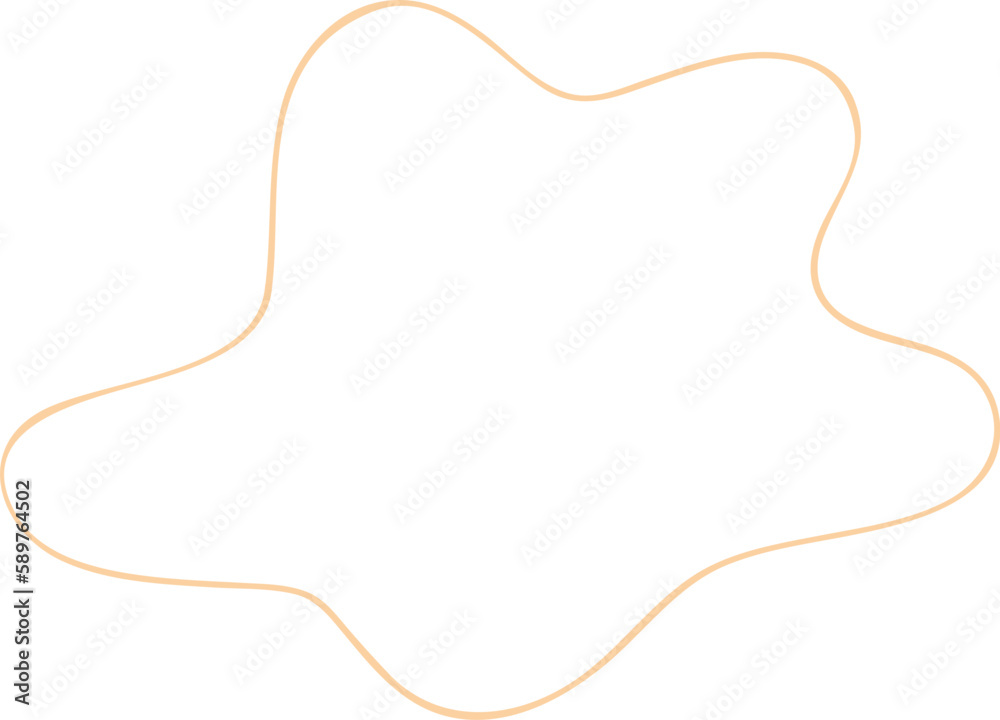 Abstract Organic Shape Outline Abstract Organic Shape Outline