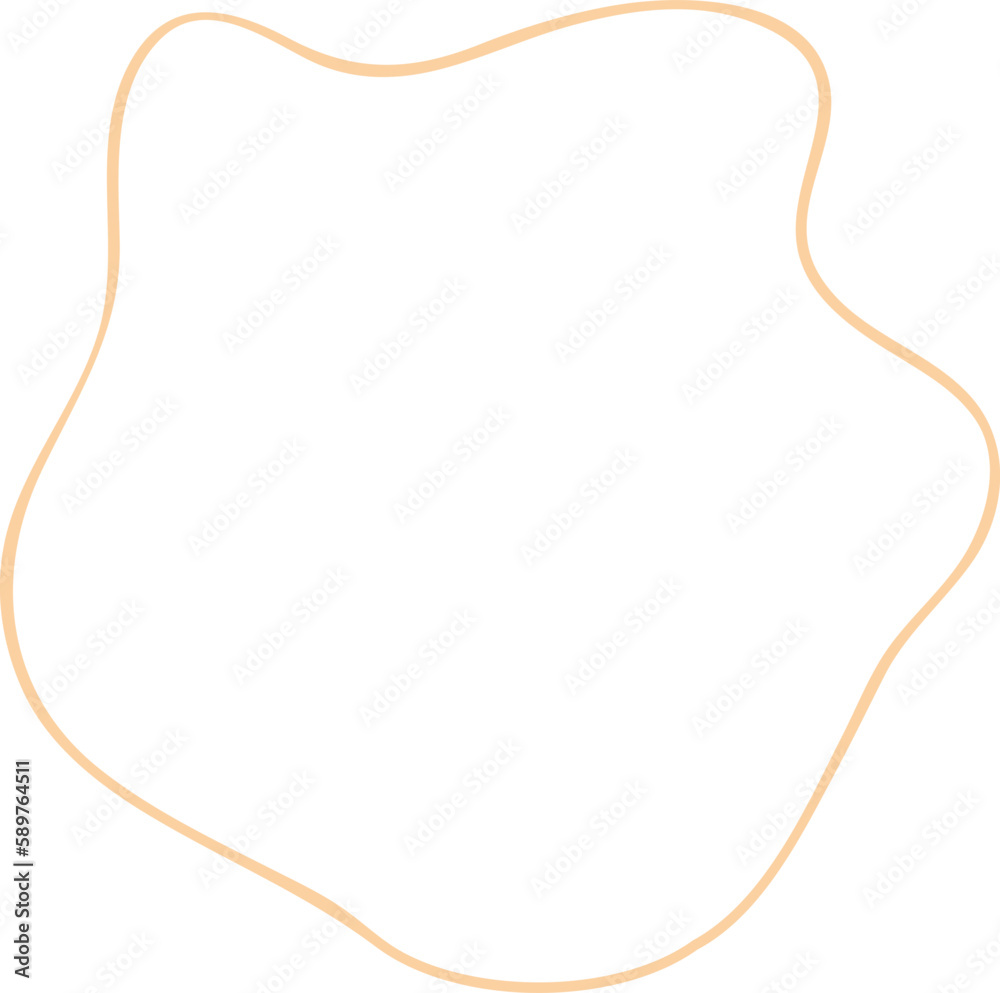 Abstract Organic Shape Outline Abstract Organic Shape Outline